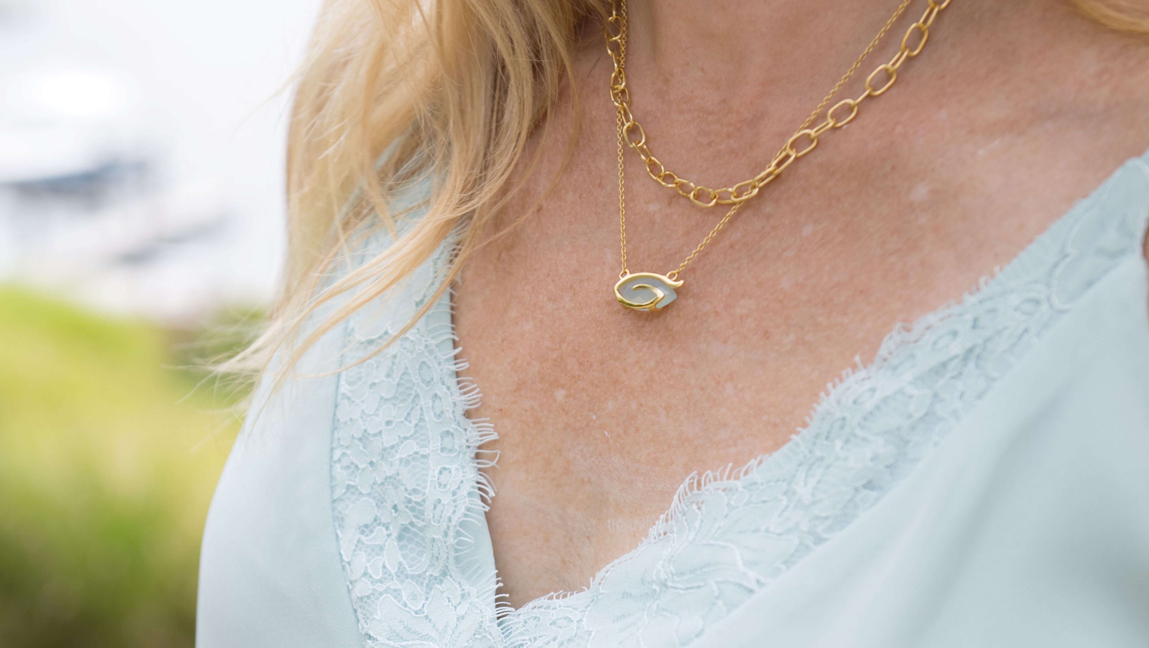 Heron Wing Necklaces