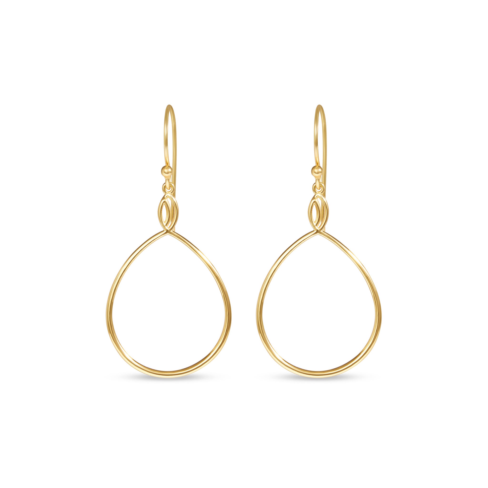 Heron Wing Twist Earrings