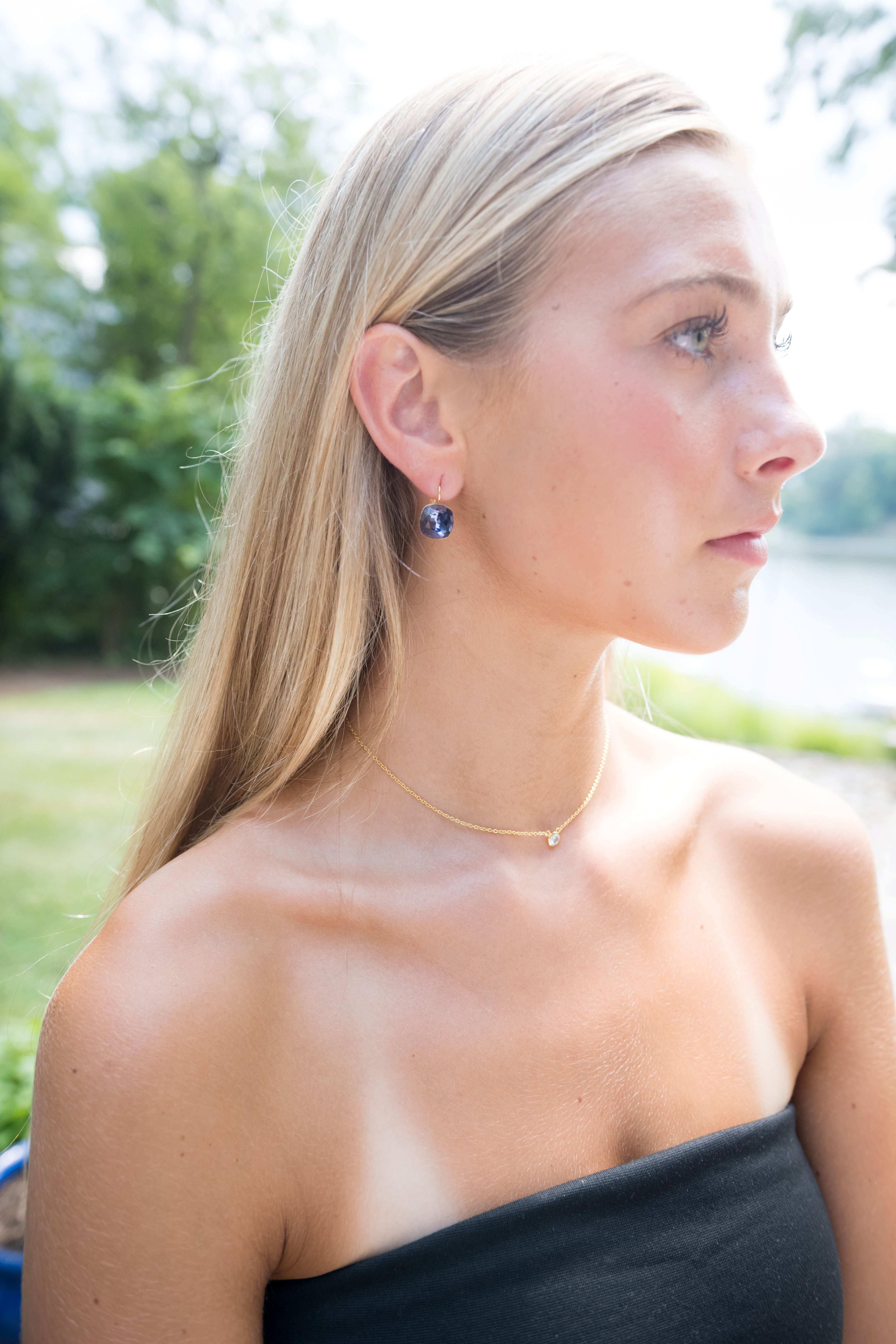 Reflection Earrings, Violet