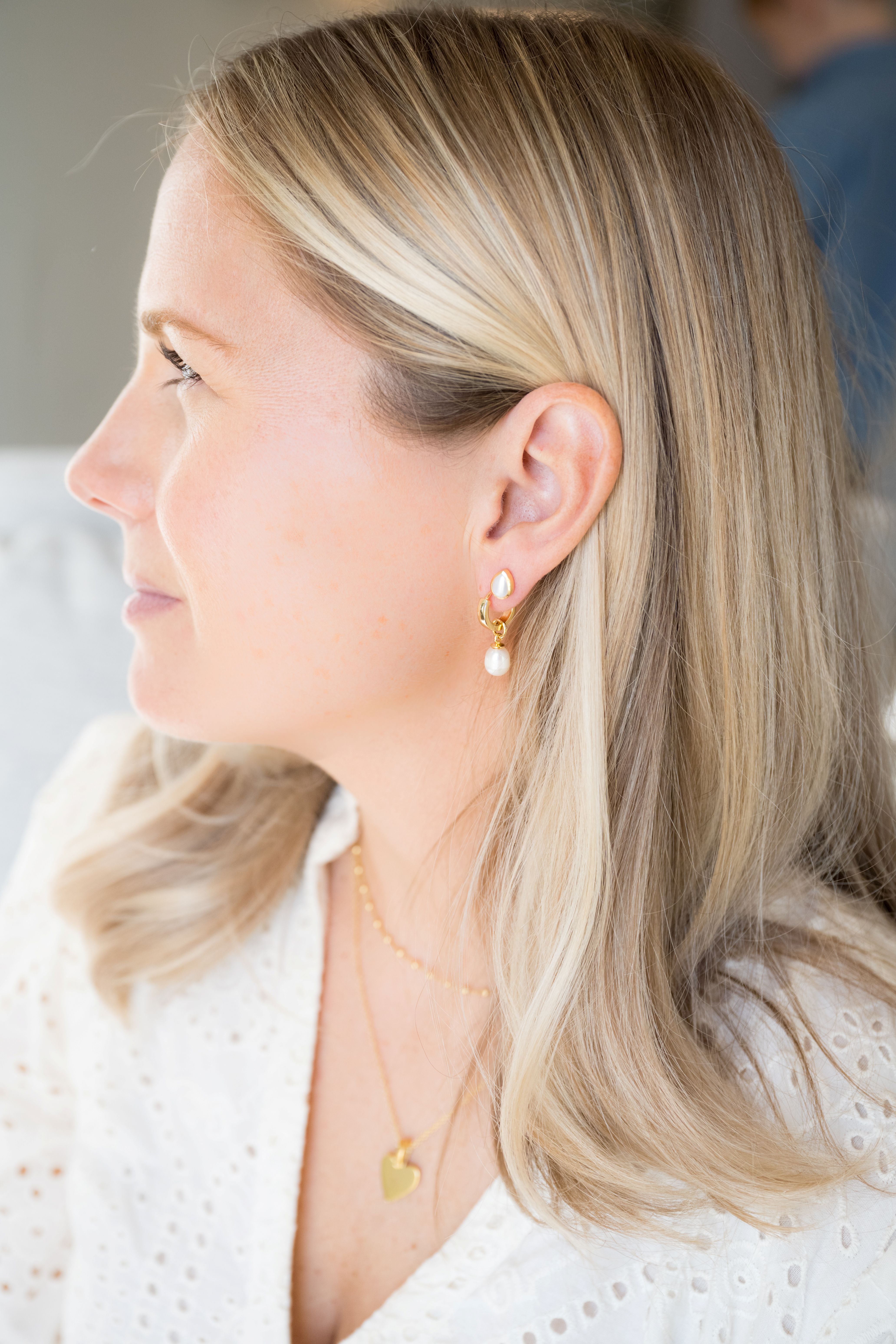 Petite Teardrop Stud Earrings