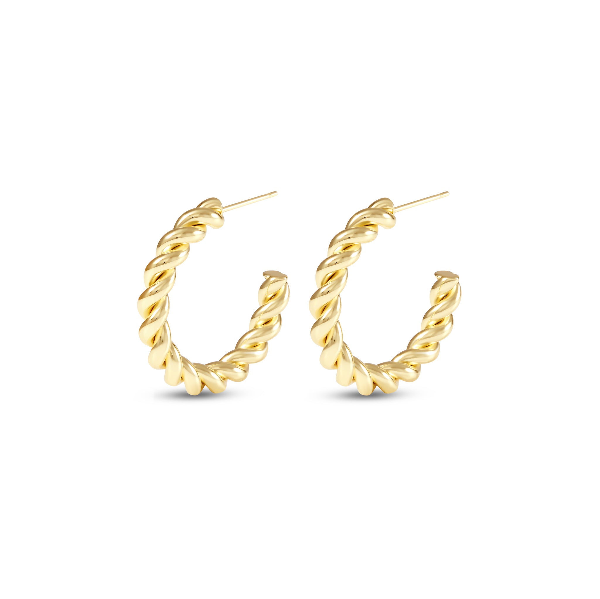 アクセサリー Bill Wall Leather Twisty Hoop Earrings S Tidal Twist Hoop Earrings