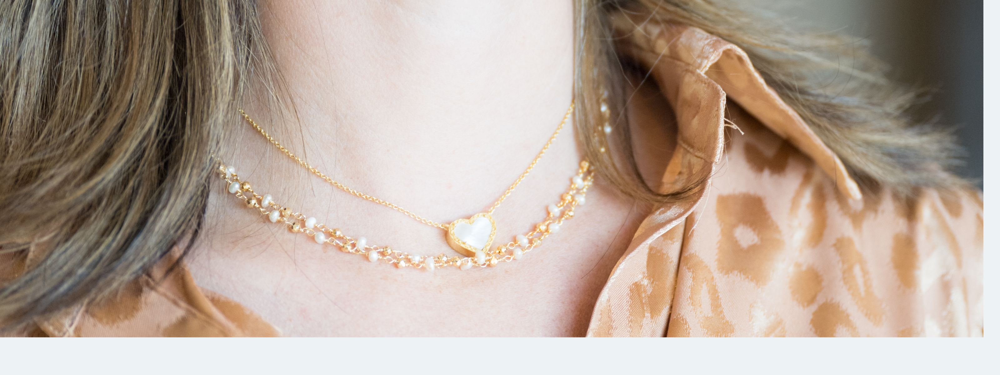 FILIGREE & PEARL HEART NECKLACE