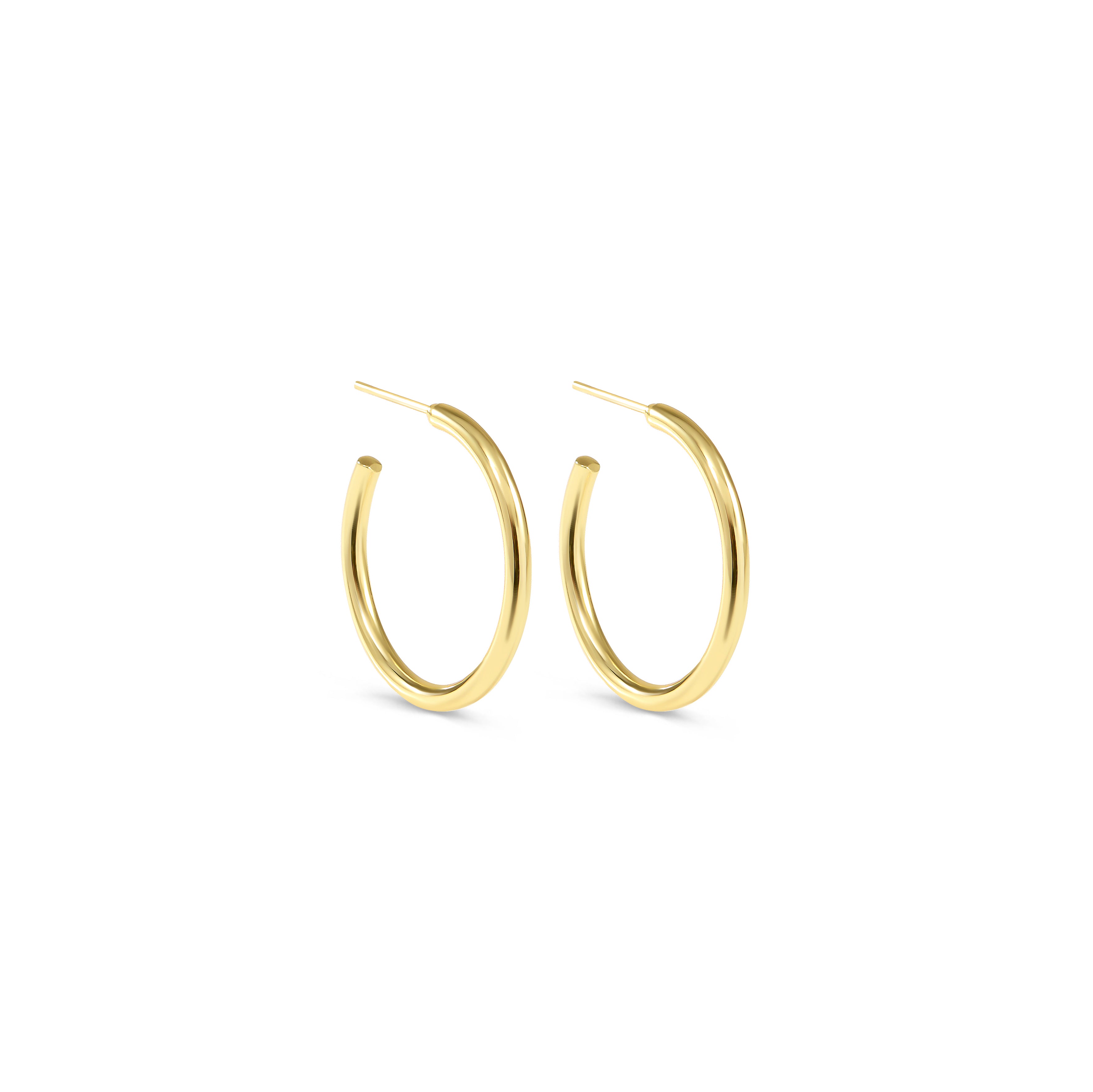 Gold Balance Hoop Earrings