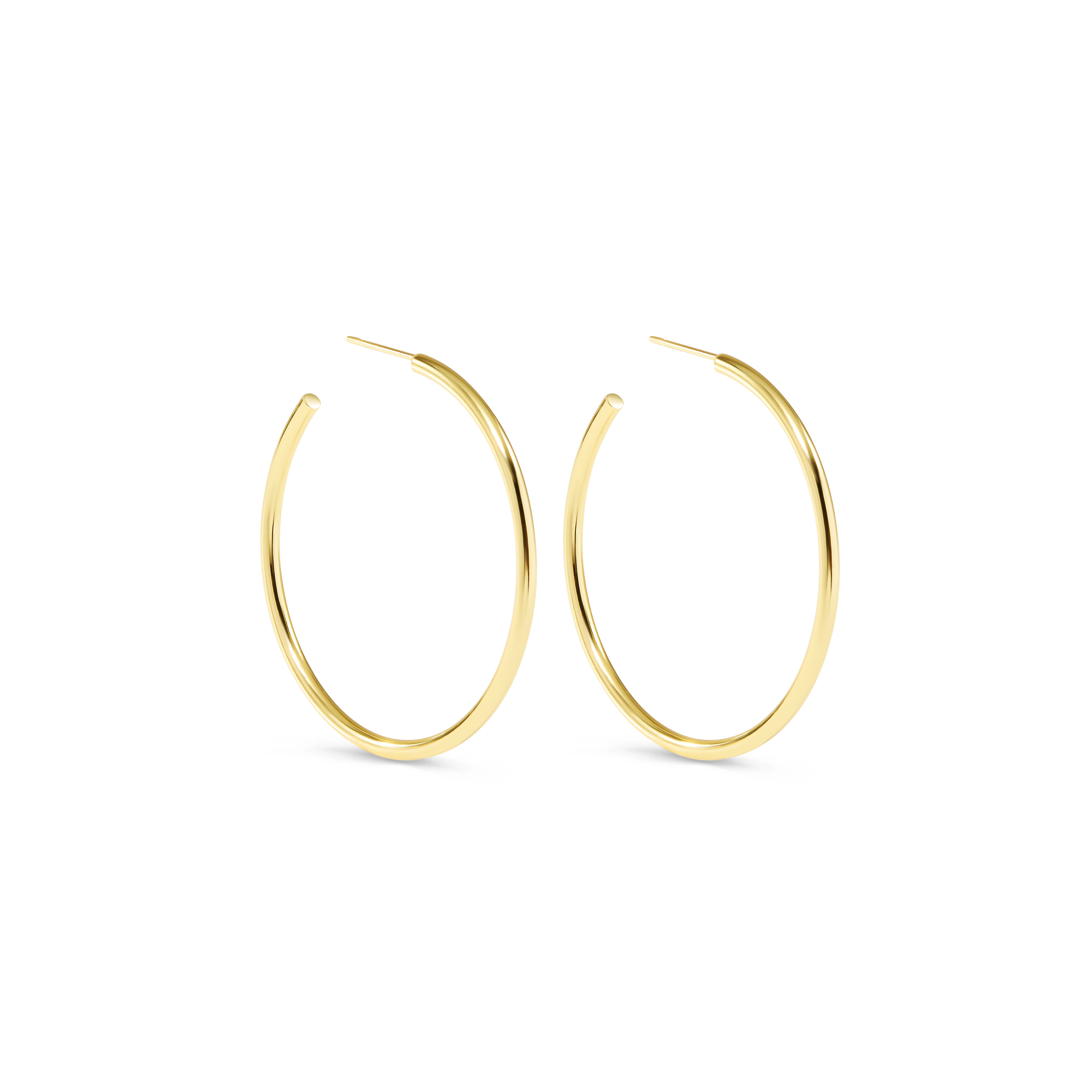 Gold Balance Hoop Earrings