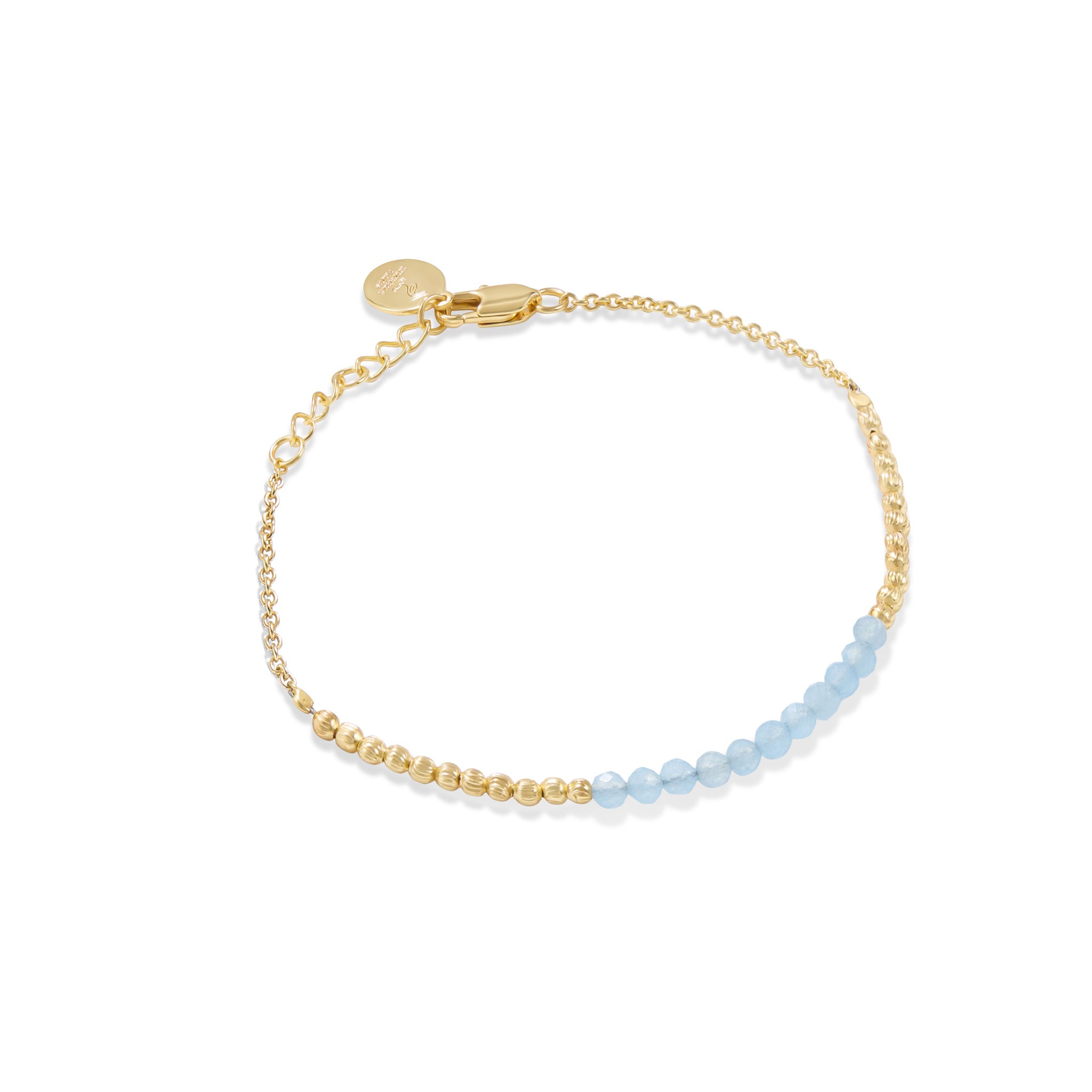 Harmony Bracelet, Aqua Chalcedony