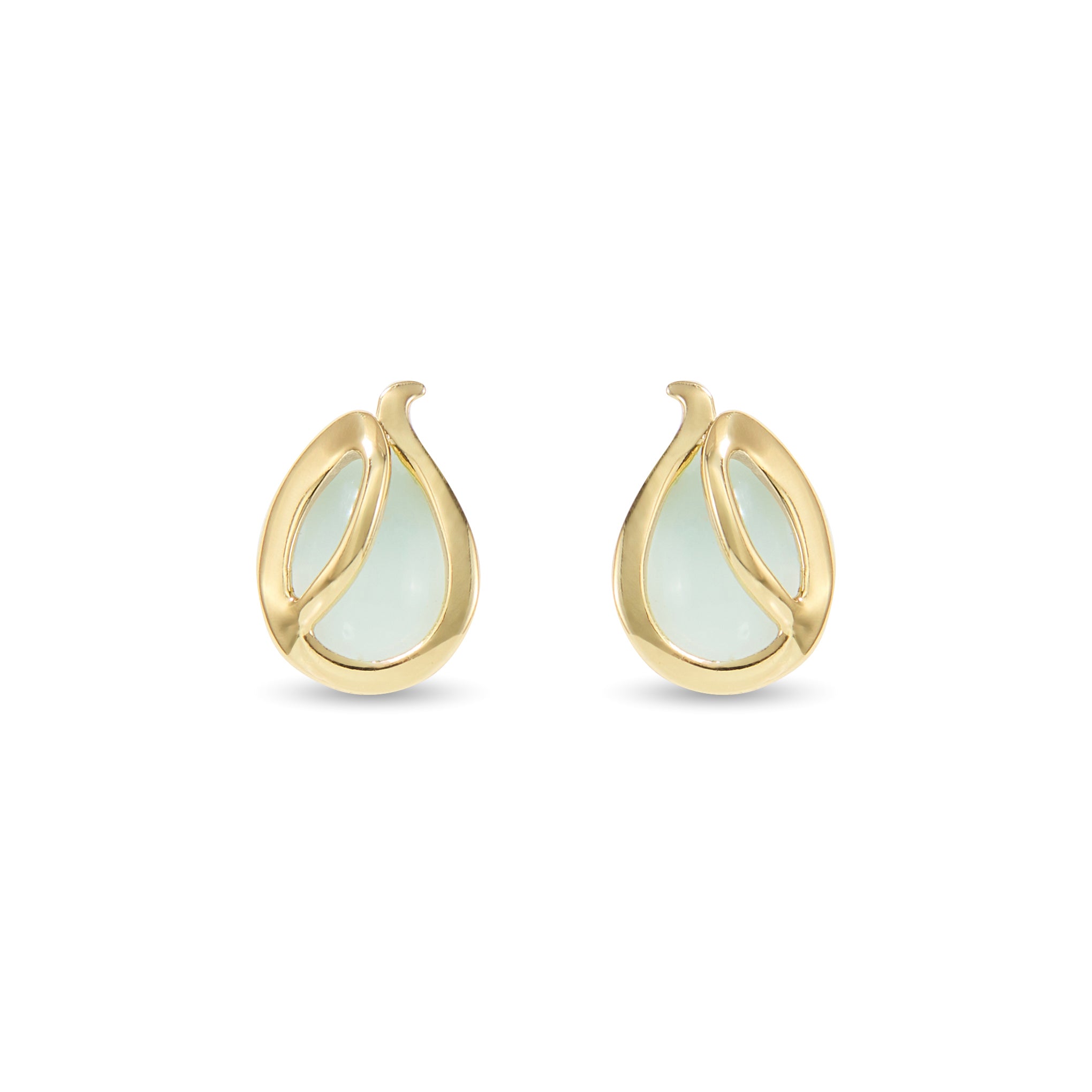 Heron Wing Stud Earrings