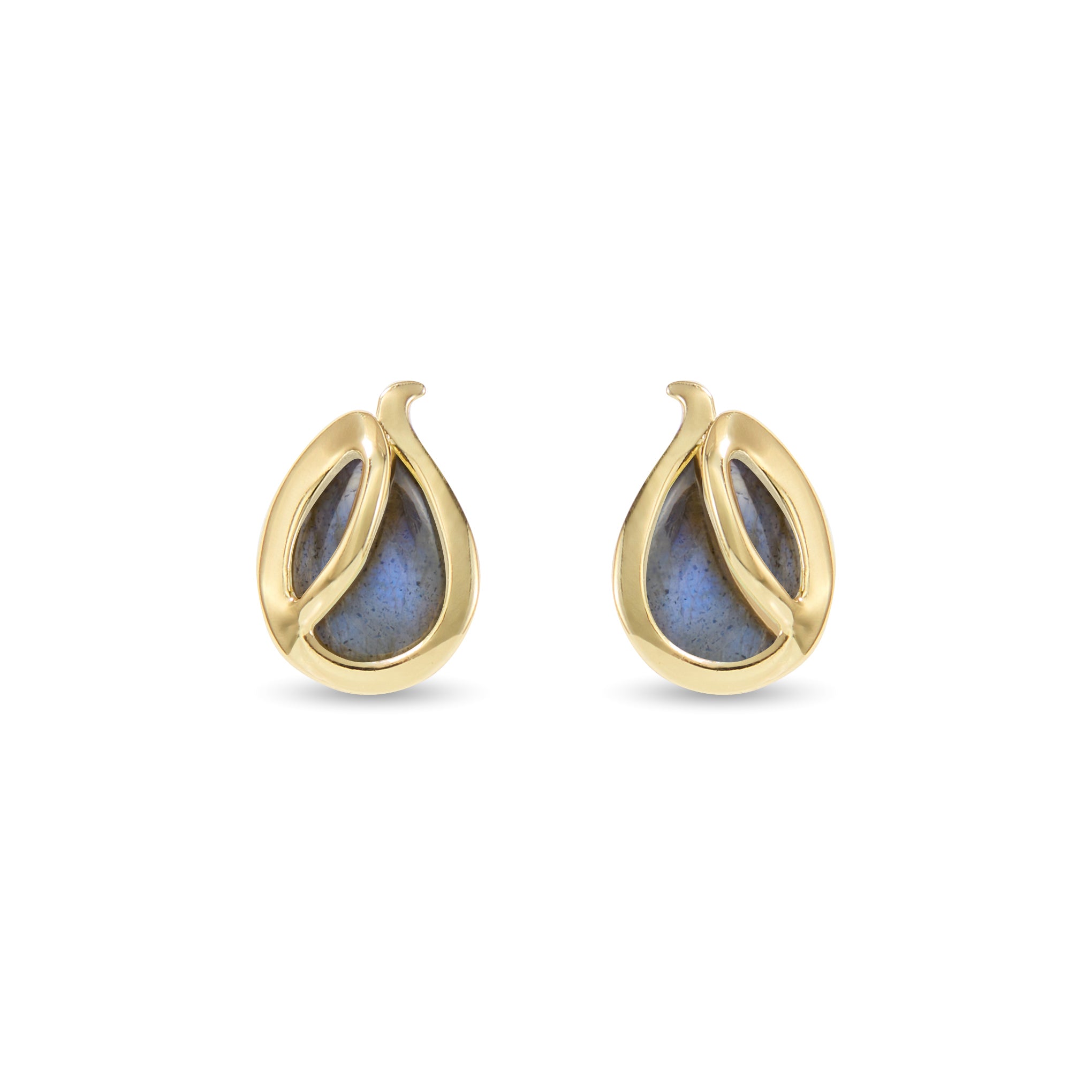 Heron Wing Stud Earrings