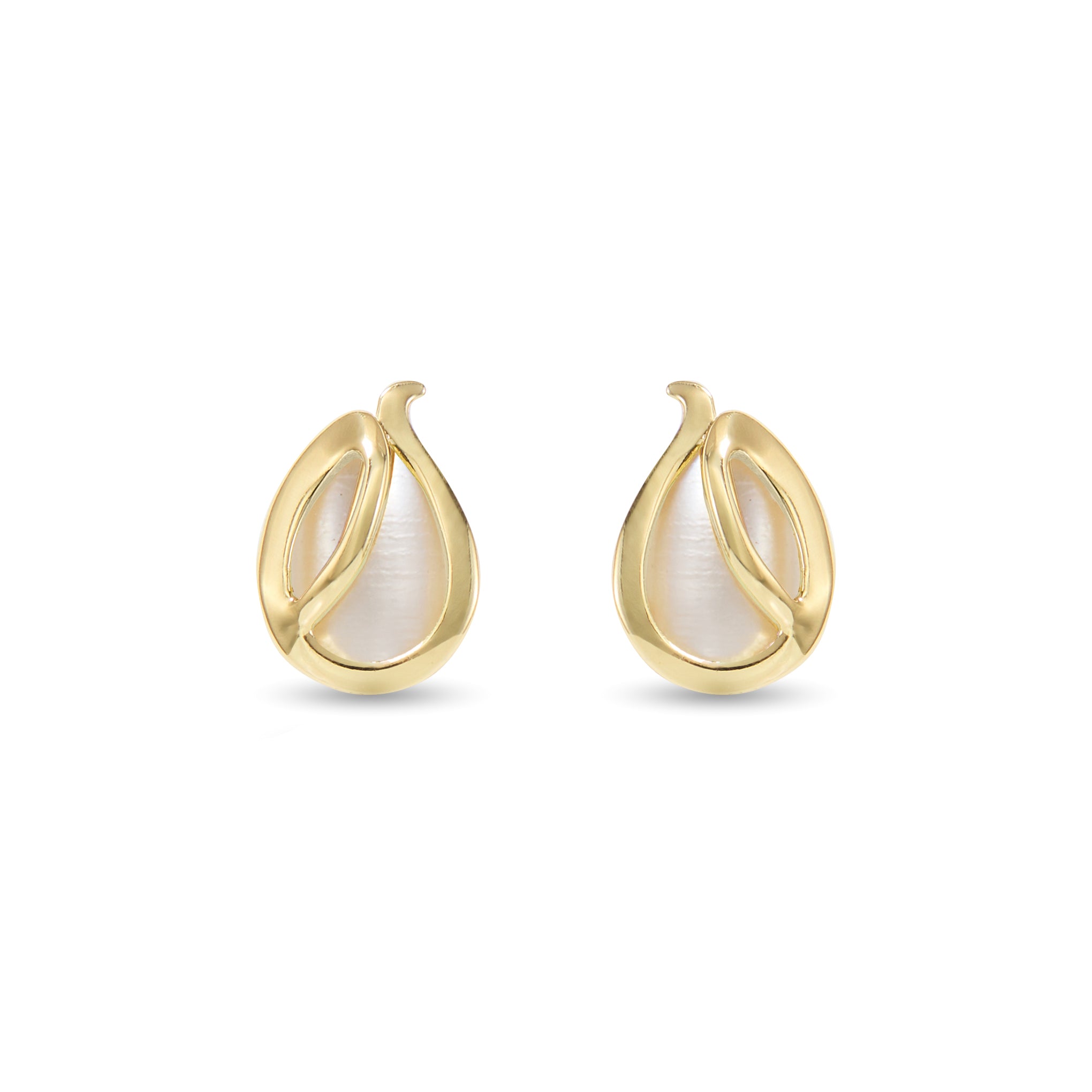 Heron Wing Stud Earrings