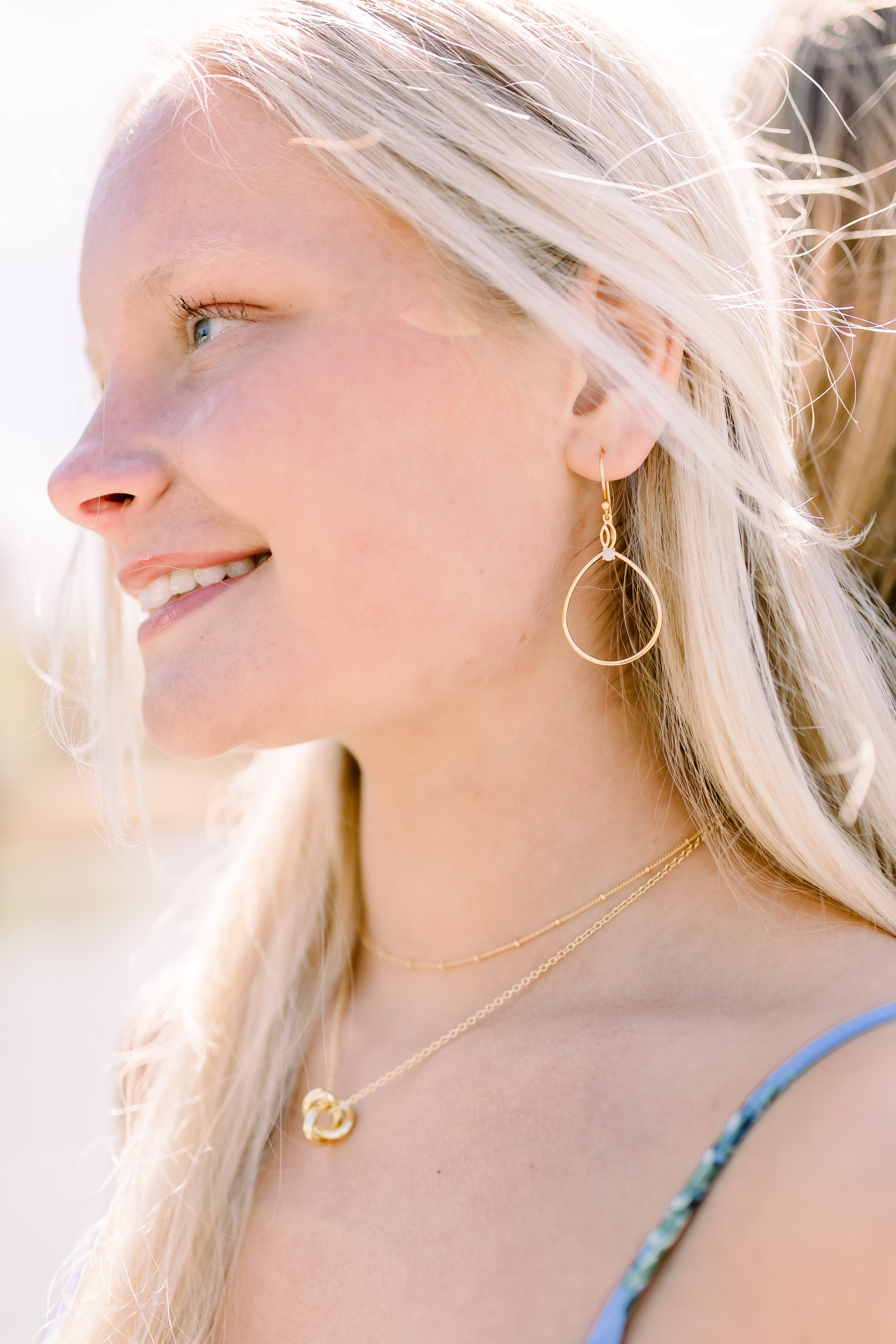 Heron Wing Twist Earrings