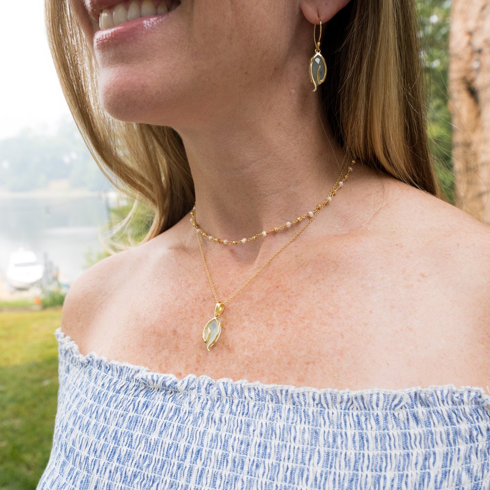 Stand Tall Heron Wing Earrings