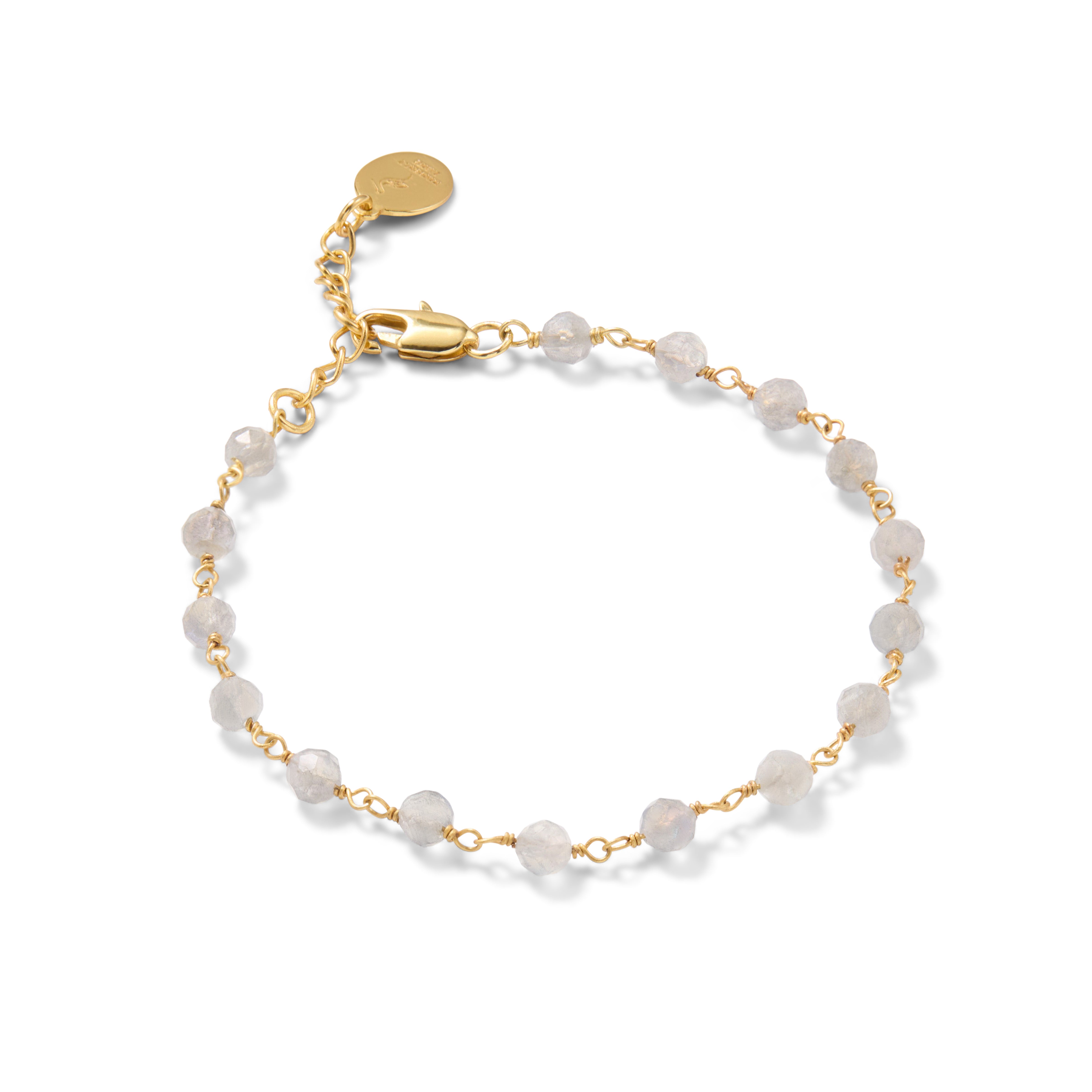 Labradorite, Beaded Gemstone Bracelet