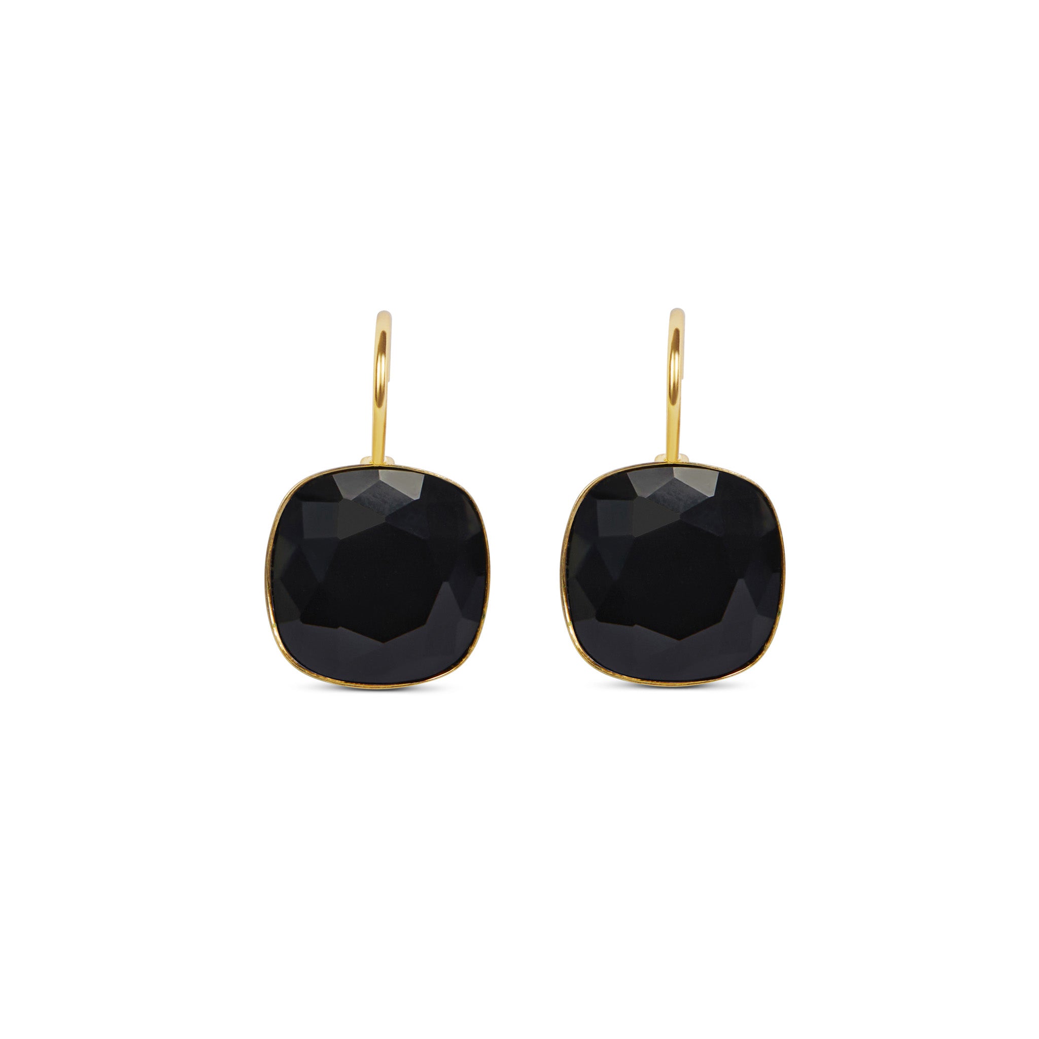 Reflection Earrings, Night Sky Black